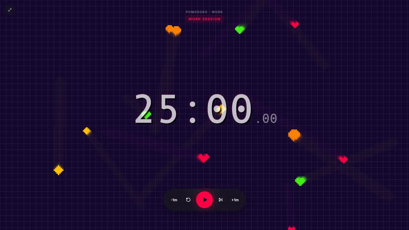 CleanStopwatch pixel style fullscreen gaming timer