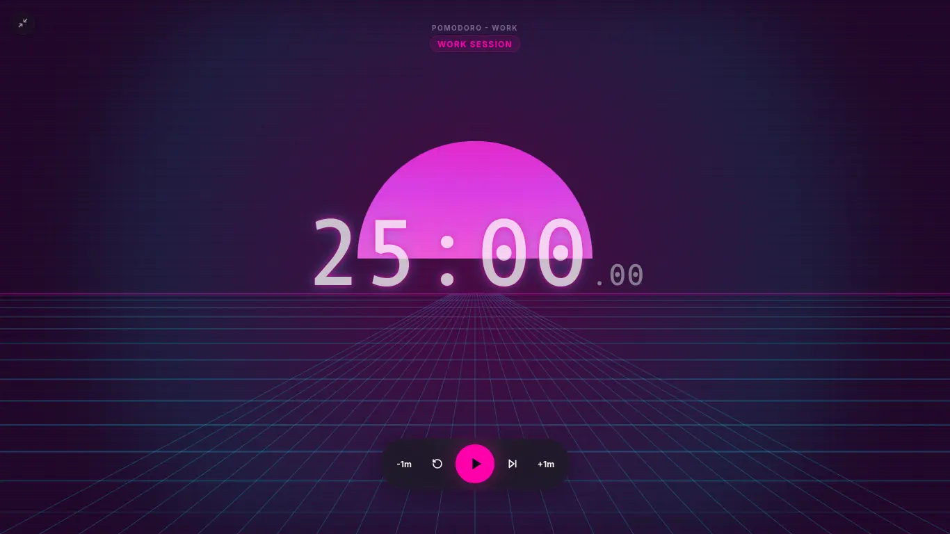 CleanStopwatch vaporwave theme stream overlay